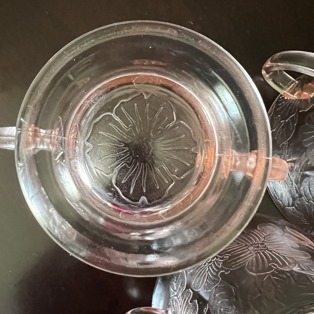 MacBeth-Evans Dogwood Pink Depression Glass Creamer Open Sugar Bowl Set 1930s - Picture 3 of 7